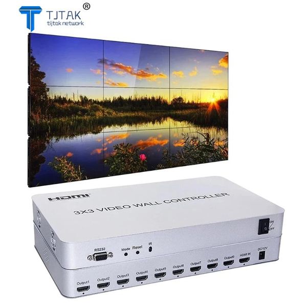 audio cables & connectors 3x3 video wall controller| 9 channels | 1 input outputs 13 display modes 1x2 1x4,2x2,2x3,2x4,3x1,3x2,3x3,4x1,
audio cables & connectors 3x3 video wall controller| 9 channels | 1 input outputs 13 display modes 1x2 1x4,2x2,2x3,2x4,3x1,3x2,3x3,4x1,