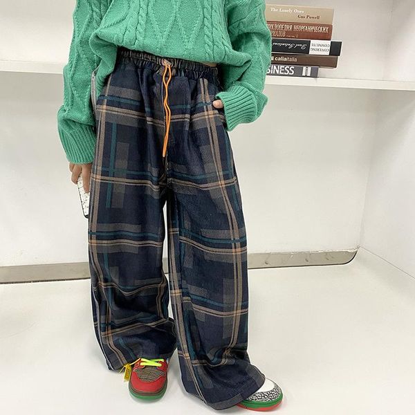 trousers boys and girls 2021 autumn trendy children's check color contrast casual pants label wide-leg, Blue
trousers boys and girls 2021 autumn trendy children's check color contrast casual pants label wide-leg, Blue