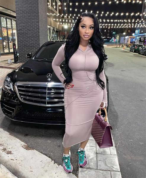 casual dresses party club women long flare sleeve hooded autumn night dress skinny solid robe vestidos clothing, Black;gray
casual dresses party club women long flare sleeve hooded autumn night dress skinny solid robe vestidos clothing, Black;gray