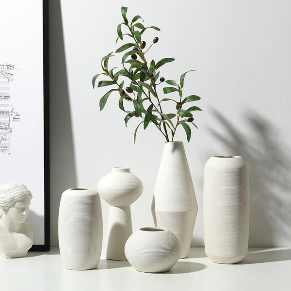 home decoration nordic modern white simplicity ceramic vase dried flower arrangement ornaments handicrafts vases
home decoration nordic modern white simplicity ceramic vase dried flower arrangement ornaments handicrafts vases