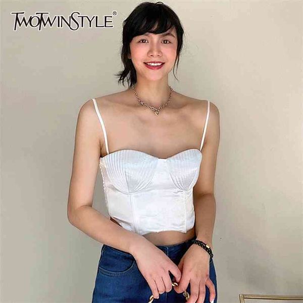 black short vest for women square collar sleeveless slim tank female summer fashion clothing 210524, White
black short vest for women square collar sleeveless slim tank female summer fashion clothing 210524, White
