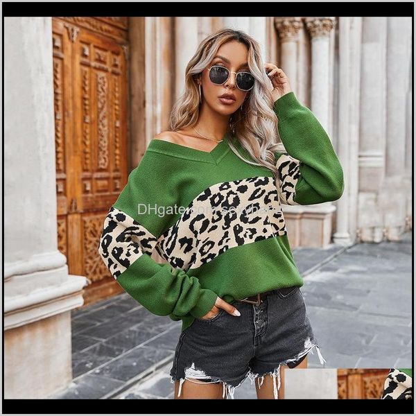 sweaters womens clothing apparel drop delivery 2021 ladies knitted pullovers women leopard patchwork sweater autumn winter vneck full sl, White;black
sweaters womens clothing apparel drop delivery 2021 ladies knitted pullovers women leopard patchwork sweater autumn winter vneck full sl, White;black