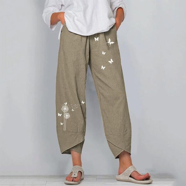 women's pants & capris cotton and linen print wide leg knit elastic waist summer 2021 female pocket loose street women long trousers, Black;white
women's pants & capris cotton and linen print wide leg knit elastic waist summer 2021 female pocket loose street women long trousers, Black;white