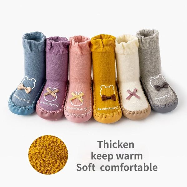 infant winter thicken baby toddler footwear children keep warm non-slip floor socks bowknot leather boys girls loose, Pink;yellow
infant winter thicken baby toddler footwear children keep warm non-slip floor socks bowknot leather boys girls loose, Pink;yellow