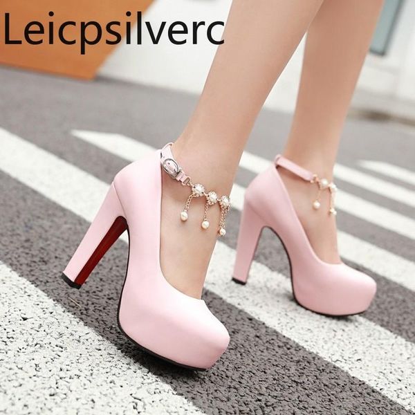 dress shoes pumps spring and autumn the round head buckle shallow mouth tassel crystal high heel women's plus size 32-43, Black
dress shoes pumps spring and autumn the round head buckle shallow mouth tassel crystal high heel women's plus size 32-43, Black