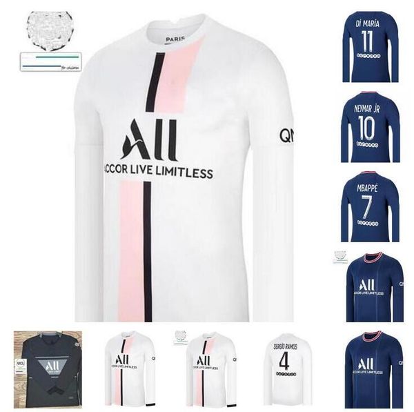 long sleeve 21 22 messi sergio ramos soccer jerseys 2021 2022 home away fourth mbappe marquinhos verratti kimpembe icardi di maria football, Black;yellow
long sleeve 21 22 messi sergio ramos soccer jerseys 2021 2022 home away fourth mbappe marquinhos verratti kimpembe icardi di maria football, Black;yellow
