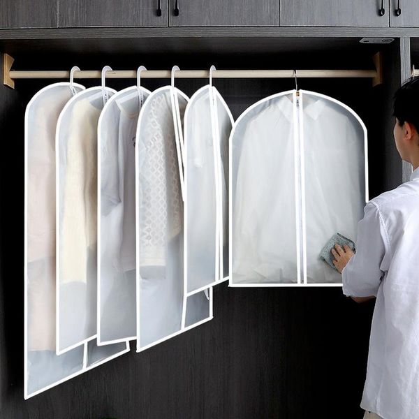 storage bags 5pcs dustproof clothing covers peva transparent coat protector wardrobe anti-low temperature foldable suit hanging garment bag
storage bags 5pcs dustproof clothing covers peva transparent coat protector wardrobe anti-low temperature foldable suit hanging garment bag