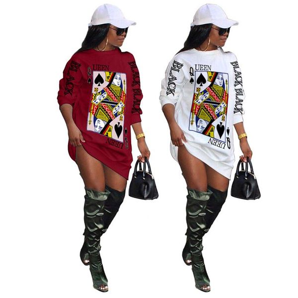 casual dresses spring clothes for women long sleeve streetwear poker print mini dress loose pullover shirt wholesale drop, Black;gray
casual dresses spring clothes for women long sleeve streetwear poker print mini dress loose pullover shirt wholesale drop, Black;gray
