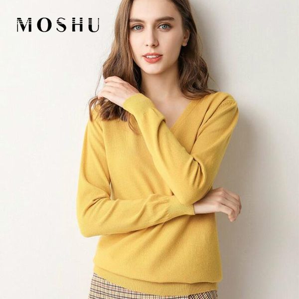 women's sweaters 2021 autumn winter v neck solid sweater women knitted pullover long sleeve jumper soft casual loose female, White;black
women's sweaters 2021 autumn winter v neck solid sweater women knitted pullover long sleeve jumper soft casual loose female, White;black
