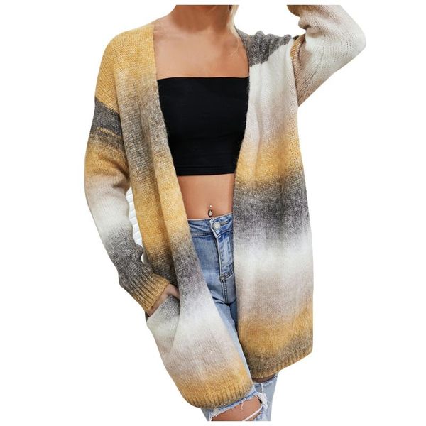 women's jackets women fashion streetwear open front sweater knitted coat winter tie-dye long sleeve cardigan chaqueta mujer #8, Black;brown
women's jackets women fashion streetwear open front sweater knitted coat winter tie-dye long sleeve cardigan chaqueta mujer #8, Black;brown