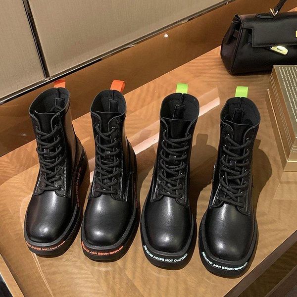 solid black leather boots female shoes woman autumn winter ankle for women lace up thick bottom platform motorcycle
solid black leather boots female shoes woman autumn winter ankle for women lace up thick bottom platform motorcycle