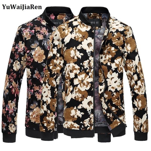 wholale- yuwaijiaren casual coat stand collar men fashion jaqueta masculina flower print baseball coats, Black;brown
wholale- yuwaijiaren casual coat stand collar men fashion jaqueta masculina flower print baseball coats, Black;brown