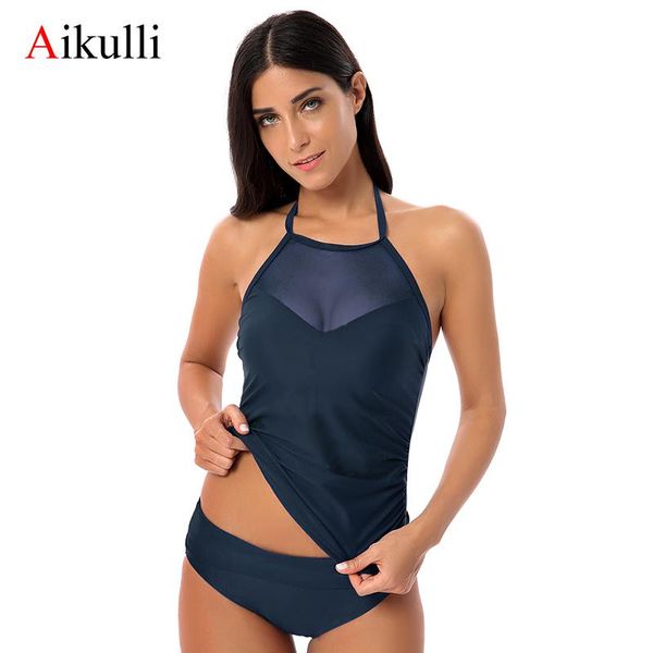 aikulli swimwear women tankini mesh two piece biquini separate women's swimsuit push up backless bathing suit solid bikinis one-piece s
aikulli swimwear women tankini mesh two piece biquini separate women's swimsuit push up backless bathing suit solid bikinis one-piece s