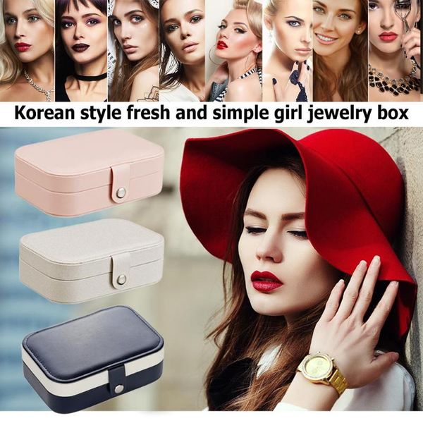 korean style fresh simple girls earrings plate jewelry box portable leather ear stud ring multi-function storage cosmetic bags & cases
korean style fresh simple girls earrings plate jewelry box portable leather ear stud ring multi-function storage cosmetic bags & cases