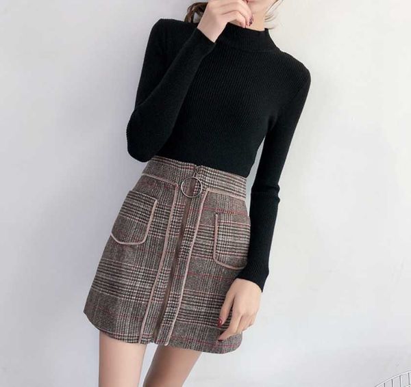 women's sweaters 2021 autumn winter weater women knitted ribbed pullover sweater long sleeve turtleneck slim jumper soft warm pull, White;black
women's sweaters 2021 autumn winter weater women knitted ribbed pullover sweater long sleeve turtleneck slim jumper soft warm pull, White;black