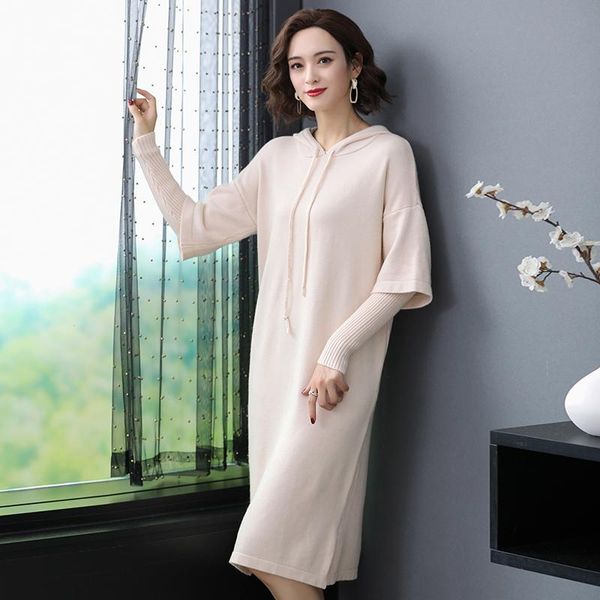 casual dresses women hooded sweaters dress 2021 knitting autumn winter long sleeve warm, Black;gray
casual dresses women hooded sweaters dress 2021 knitting autumn winter long sleeve warm, Black;gray
