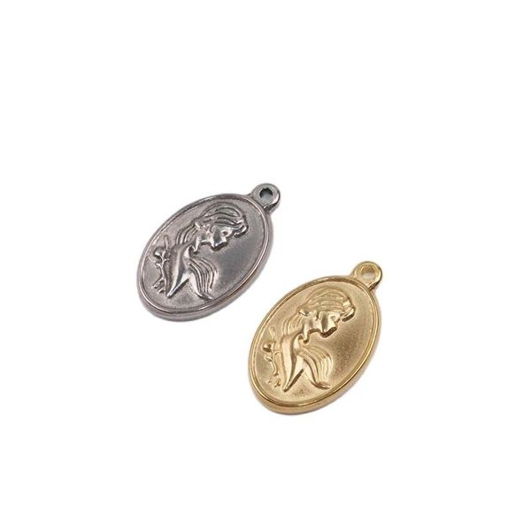 charms 5pcs 15*25mm wholesell stainless steel girl pendant diy necklace earrings bracelets unfading 2 colors, Bronze;silver
charms 5pcs 15*25mm wholesell stainless steel girl pendant diy necklace earrings bracelets unfading 2 colors, Bronze;silver