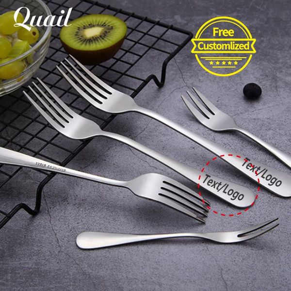 quail different size forks stainless steel fruit dessert cake fork dinner western steak cutlery customized logo text name
quail different size forks stainless steel fruit dessert cake fork dinner western steak cutlery customized logo text name