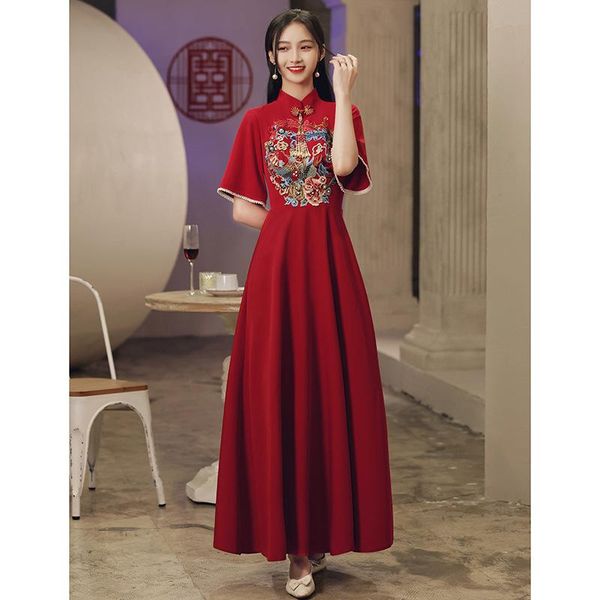 ethnic clothing vintage red women cheongsam noble elegant oriental bridesmaid wedding qipao vestidos exquisite mandarin collar robe gown
ethnic clothing vintage red women cheongsam noble elegant oriental bridesmaid wedding qipao vestidos exquisite mandarin collar robe gown
