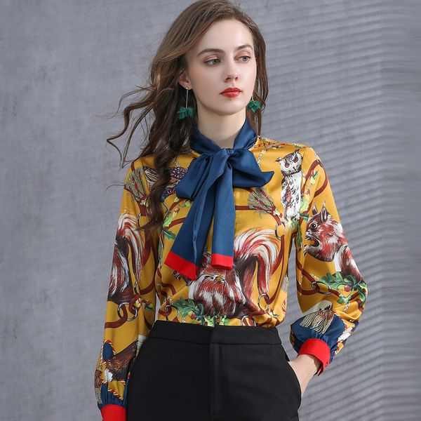 coat abaroker female shirt with long sleeves, retro bowknot impression print elegant loose animal temperament all-match blouse, Tan;black
coat abaroker female shirt with long sleeves, retro bowknot impression print elegant loose animal temperament all-match blouse, Tan;black