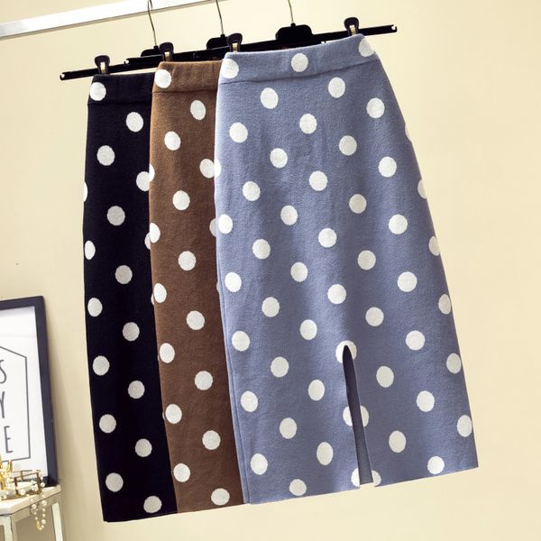 skirts autumn polka dotted knitted long tube female winter korean wool blend high waist hip split calf pencil knit 54o8, Black
skirts autumn polka dotted knitted long tube female winter korean wool blend high waist hip split calf pencil knit 54o8, Black