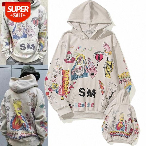 kanye men and women with hoodie hand-painted graffiti destruction old gray sweater jacket #ic3n, Black
kanye men and women with hoodie hand-painted graffiti destruction old gray sweater jacket #ic3n, Black