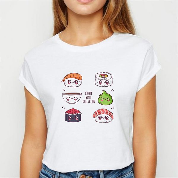sushi ulzzang spring summer women t shirts ropa mujer cute cartoon aesthetics graphic womens o neck, White
sushi ulzzang spring summer women t shirts ropa mujer cute cartoon aesthetics graphic womens o neck, White