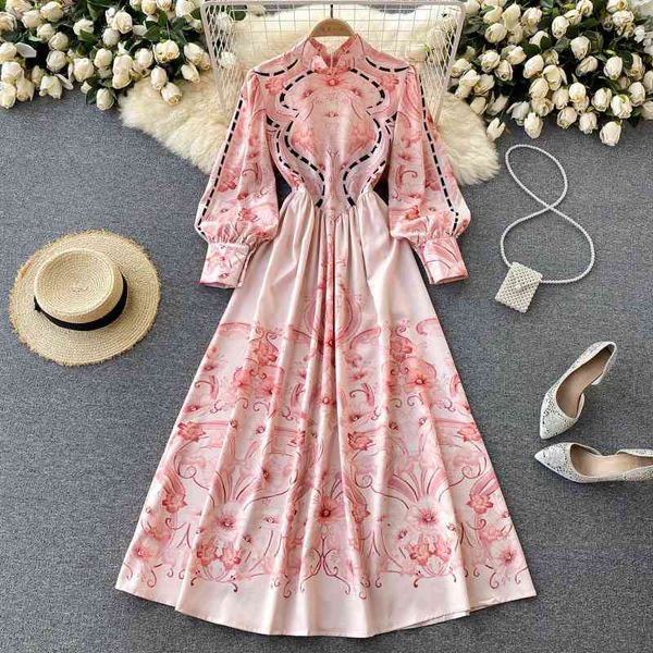 deat spring summer fashion casual high waist puff sleeve temperament women's long print celebrity style dress sk710 210709, Black;gray
deat spring summer fashion casual high waist puff sleeve temperament women's long print celebrity style dress sk710 210709, Black;gray