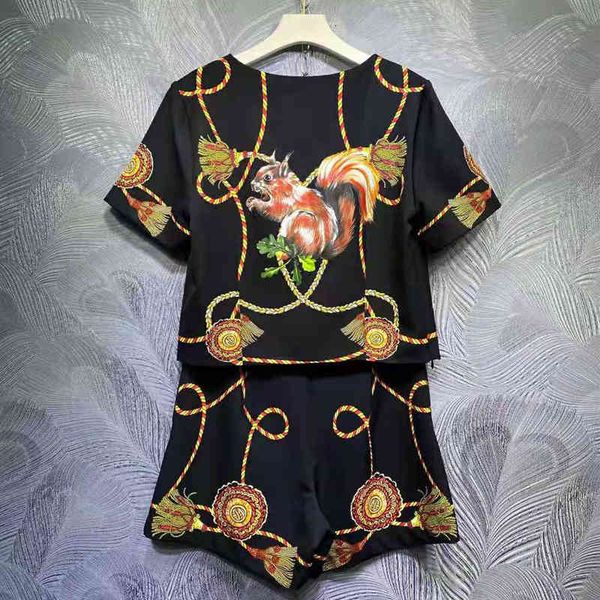 pants seqinyy vintage summer suit fashion feminine desgin track short sleeve animal flower shorts impression luxury granules, White
pants seqinyy vintage summer suit fashion feminine desgin track short sleeve animal flower shorts impression luxury granules, White