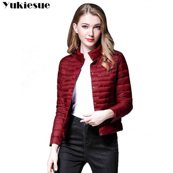 women winter coat ultralight white duck down jacket slim puffer portable windproof female 210608, Black
women winter coat ultralight white duck down jacket slim puffer portable windproof female 210608, Black