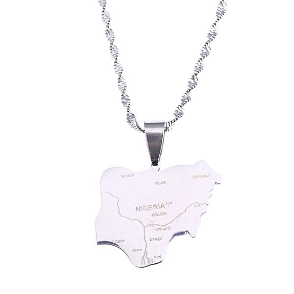 silver plated nigeria map pendant necklaces country maps africa nigerians maps chain jewelry
silver plated nigeria map pendant necklaces country maps africa nigerians maps chain jewelry