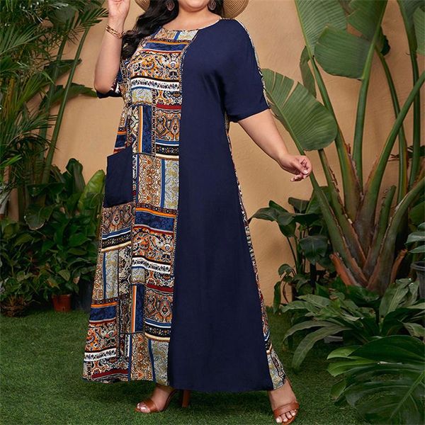plus size dresses 2021 autumn women short sleeve retro print vintage dress pockets navy blue patchwork loose maxi long, Black
plus size dresses 2021 autumn women short sleeve retro print vintage dress pockets navy blue patchwork loose maxi long, Black