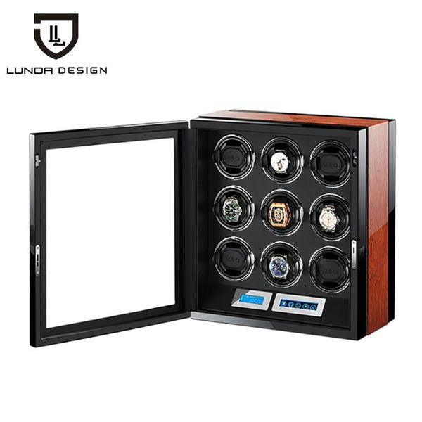 watch boxes & cases winder holder display 9 slots automatic mechanical winding box jewelry watches storage case, Black;blue
watch boxes & cases winder holder display 9 slots automatic mechanical winding box jewelry watches storage case, Black;blue