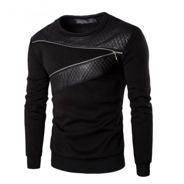 men's hoodies & sweatshirts dimusi leather patchwork men zipper decoration long sleeve sweatshirt leisure hoodie clothes 4xl 5xl,ta233, Black
men's hoodies & sweatshirts dimusi leather patchwork men zipper decoration long sleeve sweatshirt leisure hoodie clothes 4xl 5xl,ta233, Black