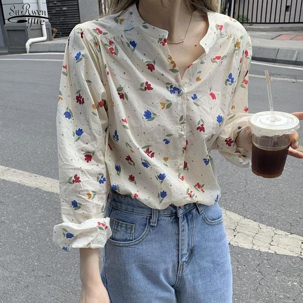 women's blouses & shirts 2021 niche korean loose chic summer thin long sleeve sunscreen japanese vintage floral cotton shirt blusas 155, White
women's blouses & shirts 2021 niche korean loose chic summer thin long sleeve sunscreen japanese vintage floral cotton shirt blusas 155, White