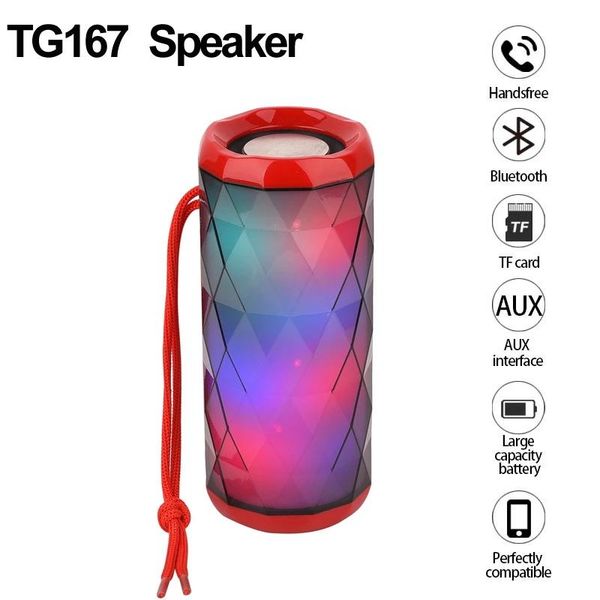 mini speakers tg167 portable bluetooth speaker bass led color light cool polygonal design waterproof wireless noise reduction
mini speakers tg167 portable bluetooth speaker bass led color light cool polygonal design waterproof wireless noise reduction
