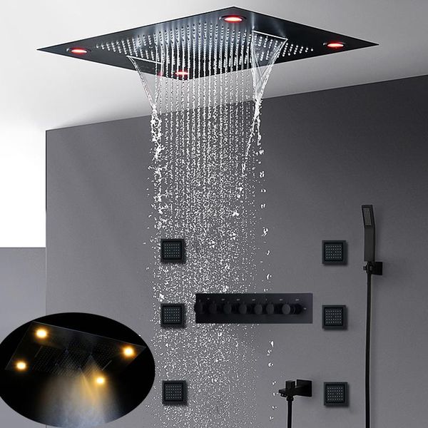 modern thermostatic 6 functions shower set concealed ceilinig 600x800mm dual rainfall waterfall massage misty showerhead led bathroom sets
modern thermostatic 6 functions shower set concealed ceilinig 600x800mm dual rainfall waterfall massage misty showerhead led bathroom sets