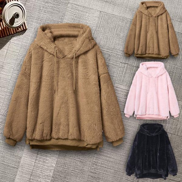 women's hoodies & sweatshirts winter warm hooded sweatshirt long-sleeved coat fleece outerwear solid color undefined, Black
women's hoodies & sweatshirts winter warm hooded sweatshirt long-sleeved coat fleece outerwear solid color undefined, Black