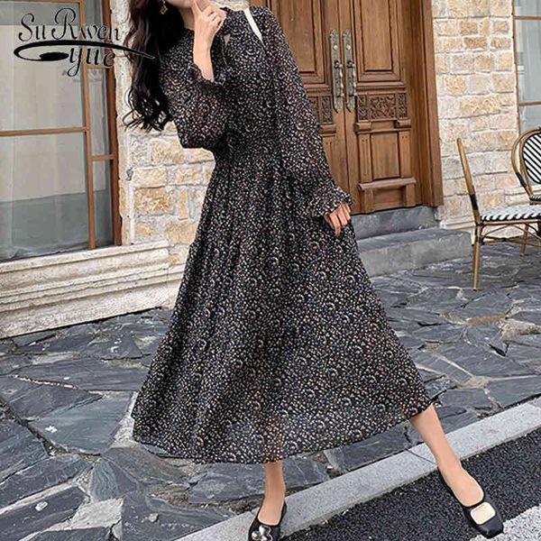 korean fashion women long sleeved a line print pleated dress casual spring chiffon 8315 50 210521, Black;gray
korean fashion women long sleeved a line print pleated dress casual spring chiffon 8315 50 210521, Black;gray