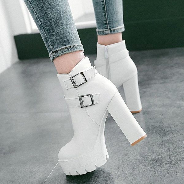 black white platform women boots fashion square high heel ankle zipper autumn winter shoes ladies 2021 big size 34-43
black white platform women boots fashion square high heel ankle zipper autumn winter shoes ladies 2021 big size 34-43
