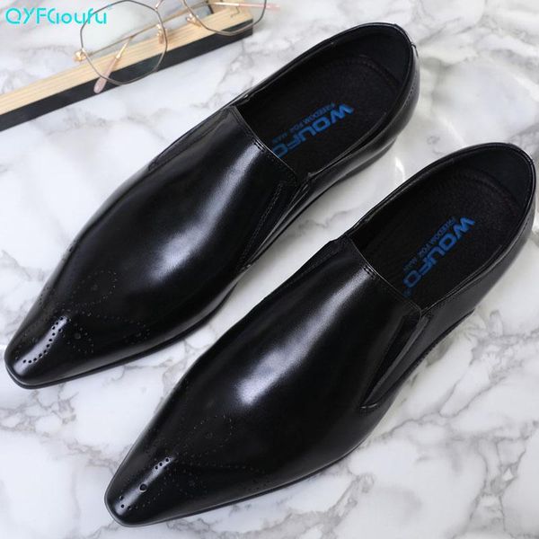 dress shoes qyfcioufu 2021 italian slip-on men genuine leather pointed toe black brown luxury wedding business casual male
dress shoes qyfcioufu 2021 italian slip-on men genuine leather pointed toe black brown luxury wedding business casual male
