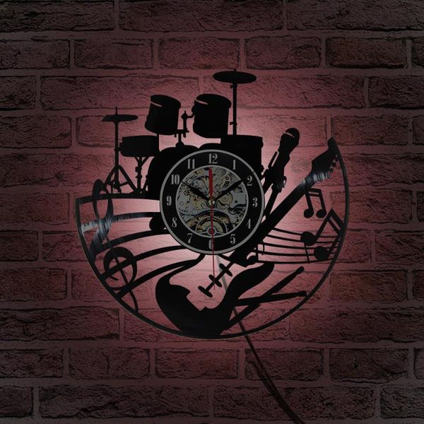 wall clocks fashion record clock creative decoration black glue 7 color lamp with wireless remote control.
wall clocks fashion record clock creative decoration black glue 7 color lamp with wireless remote control.