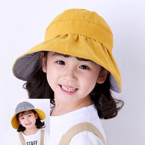 summer outdoor baby bucket hat girl double-sided empty fisherman sun cotton children kids princess beach caps & hats, Yellow
summer outdoor baby bucket hat girl double-sided empty fisherman sun cotton children kids princess beach caps & hats, Yellow