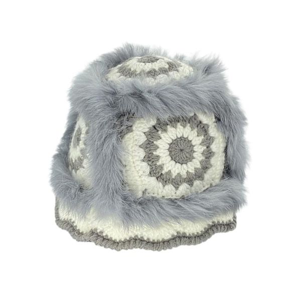 wide brim hats casual knit bucket hat crocheted flower pot fisherman plus velvet warm, Blue;gray
wide brim hats casual knit bucket hat crocheted flower pot fisherman plus velvet warm, Blue;gray