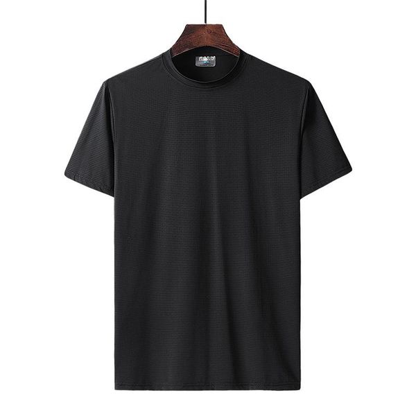 ice silk short sleeve men's summer round neck t-shirt solid color t shirt mens black and white t-shirts, White;black
ice silk short sleeve men's summer round neck t-shirt solid color t shirt mens black and white t-shirts, White;black