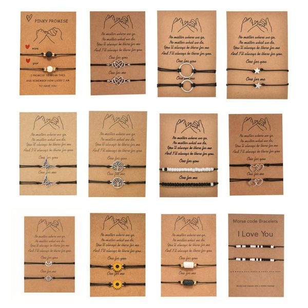 charm bracelets charmsmic five pointed star sets girls daughter birthday gifts adjustable wax rope lucky card jewelry wholesale, Golden;silver
charm bracelets charmsmic five pointed star sets girls daughter birthday gifts adjustable wax rope lucky card jewelry wholesale, Golden;silver