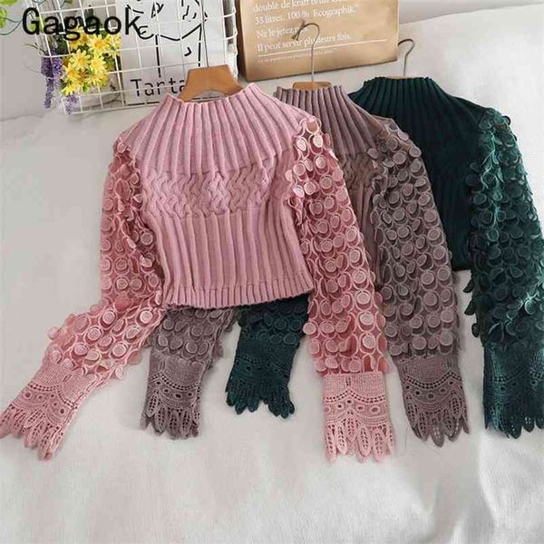 women sweet sweater spring autumn turtleneck solid short korean knit sweaters slim warm chic wild pullovers 210531, White;black
women sweet sweater spring autumn turtleneck solid short korean knit sweaters slim warm chic wild pullovers 210531, White;black