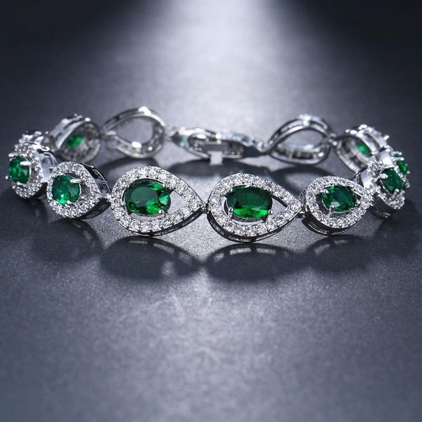 link, chain ksra luxury green water drop crystal zircon bracelets for women wedding bridal romantic trendy jewelry accessories 2021 gift, Black
link, chain ksra luxury green water drop crystal zircon bracelets for women wedding bridal romantic trendy jewelry accessories 2021 gift, Black