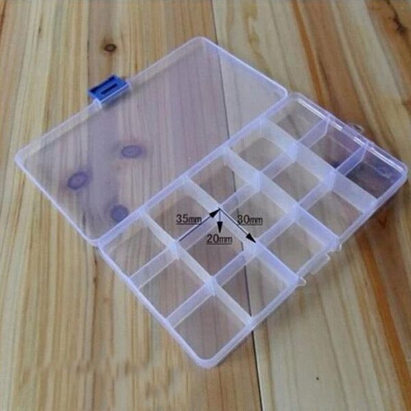 fishing accessories bulk selling 15 slots adjustable plastic lure hook tackle box storage case organizer
fishing accessories bulk selling 15 slots adjustable plastic lure hook tackle box storage case organizer
