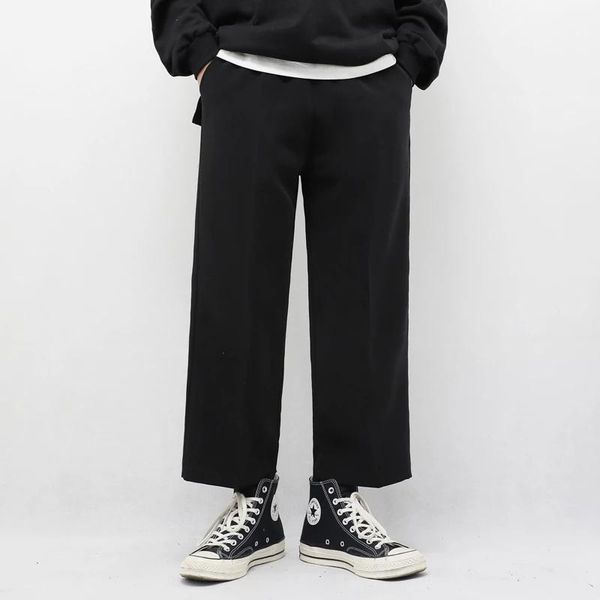 men's pants casual spring and summer nine point autumn wide leg fashion versatile loose straight, Black
men's pants casual spring and summer nine point autumn wide leg fashion versatile loose straight, Black